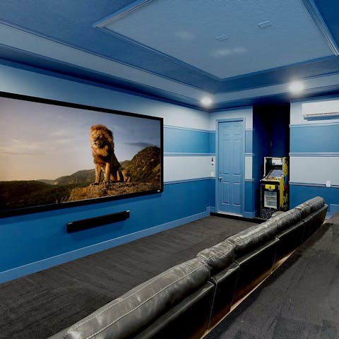 Get the popcorn and gather for movie nights in the home cinema
