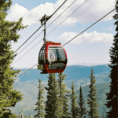 Discover all Aspen has to offer – Gondola Plaza is a short walk away