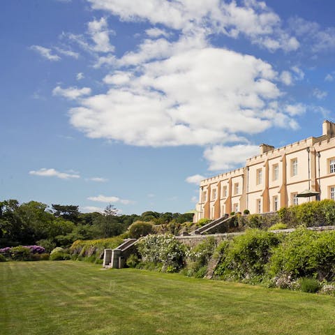Explore over fifty acres of woodland grounds
