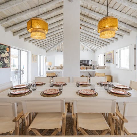 Dial in a private chef and lay the table for a glamourous evening meal