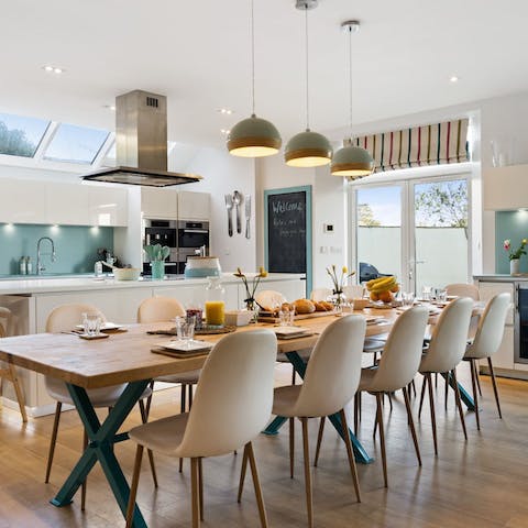 Gather for delicious home cooked meals in the kitchen