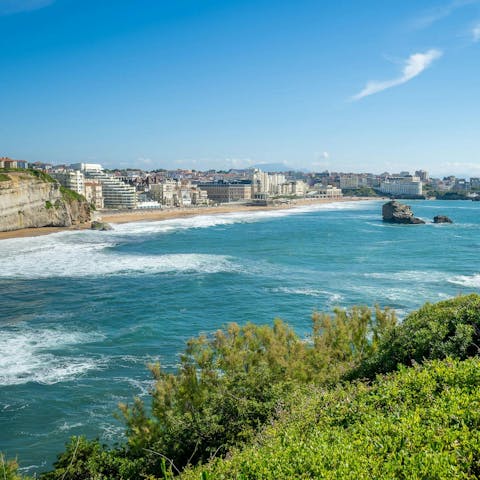 Explore the beautiful beach town of Biarritz