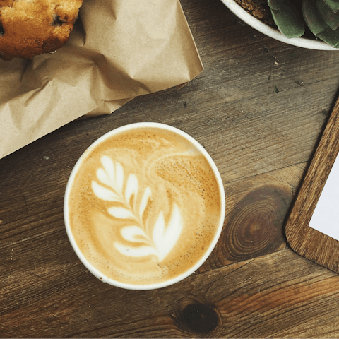 Begin your day with an uplifting coffee break in a local cafe