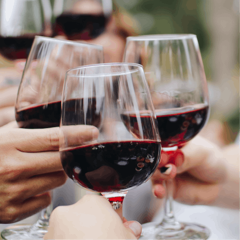 Enjoy a glass or two of locally-produced wine