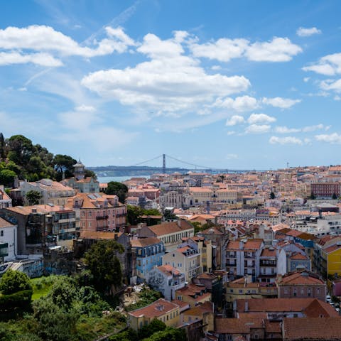 Take the tram up to residential Graça before wandering back the maze-like streets of Alfama