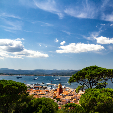 Take a dip in the shallows of Bouillabaisse beach, a five-minute drive away