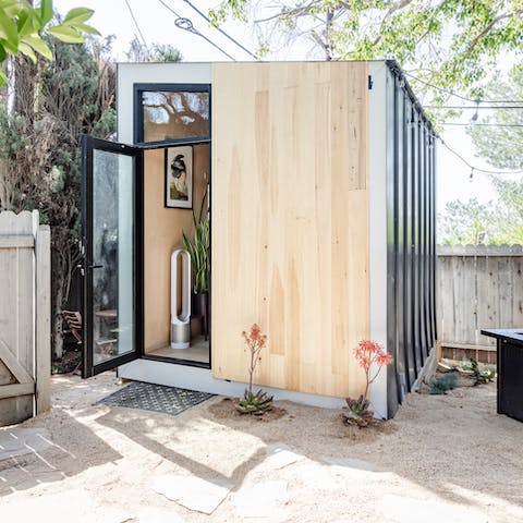 Enjoy complete privacy in the third cabin bedroom