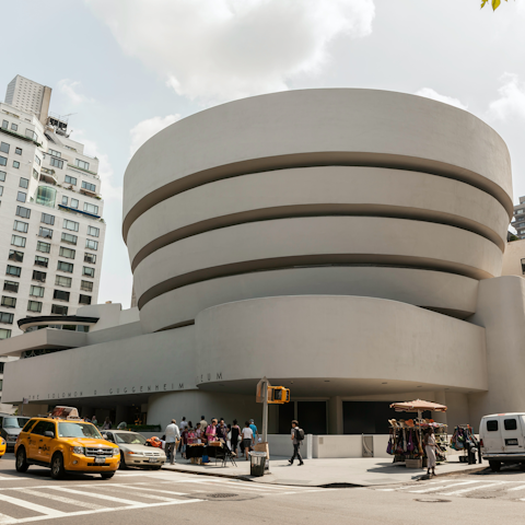 Admire contemporary and modern art masterpieces in the Guggenheim