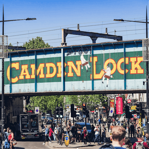 Soak up the buzz of Camden Market – just a ten-minute stroll away