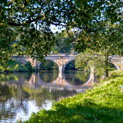 Visit the spectacular grounds and admire the art collection at Chatsworth House - just 5 minutes away