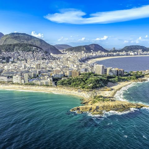 Explore the beautiful beaches of Rio de Janeiro