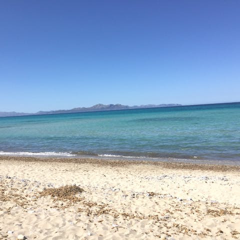Hop in the car and reach the beaches that line Mallorca's north coast in under a quarter of an hour