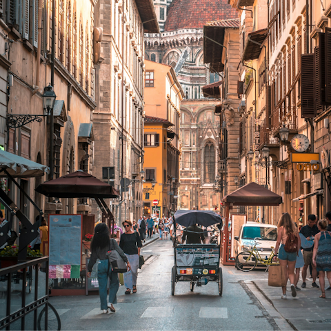 Wind your way through the historic streets to the Cathedral