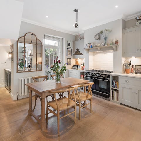 Gather in the kitchen for Full English breakfasts and family dinners