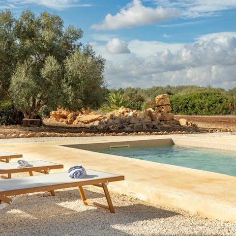 Spend blissful afternoons lounging by the pool