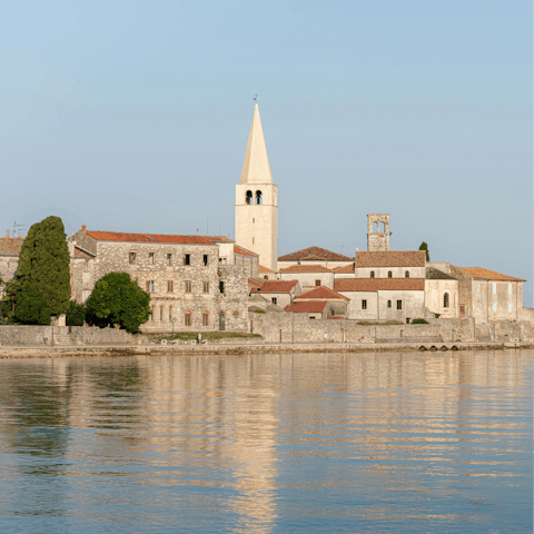 Take a day trip to Poreč, less than half an hour's drive away