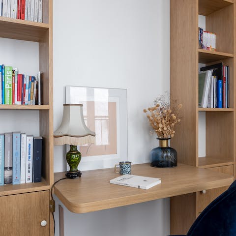 Get a spot of work done in the dedicated office room