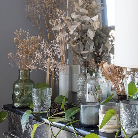 Enjoy the quirky decor - a botanist's paradise