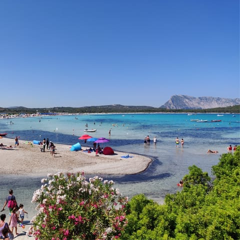 Visit one of the area's stunning beaches, including Lu Impostu