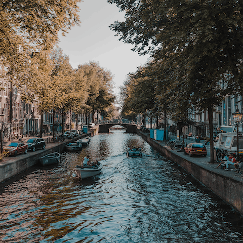Grab a bike and cycle the city's renowned canals