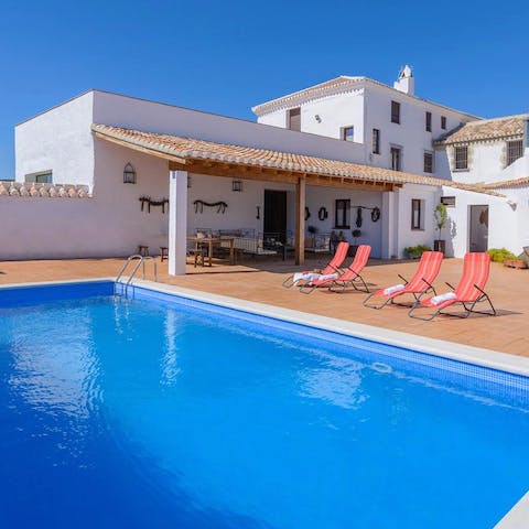 Take a pause from your Andalusian adventure with a dip in the pool