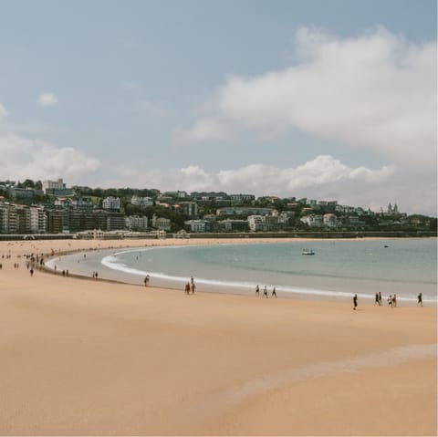Soak up the sun on La Concha Beach