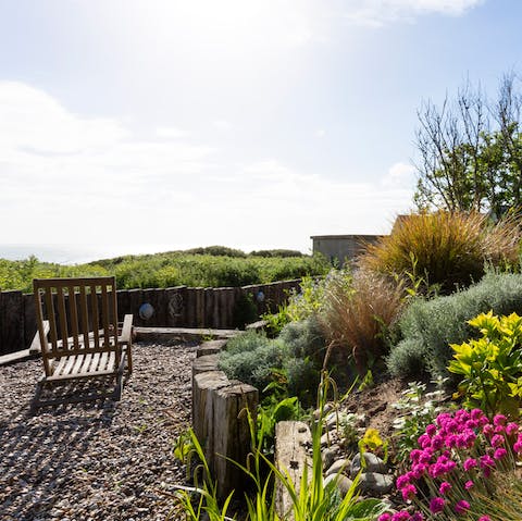 Find a quiet corner in the garden and enjoy coffee with a side of fresh air