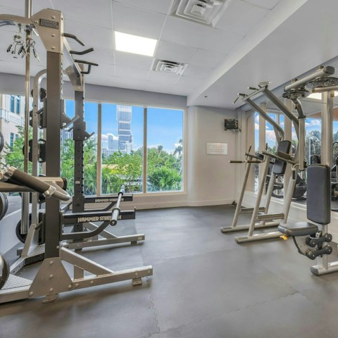 Embrace an energising workout in the shared gym
