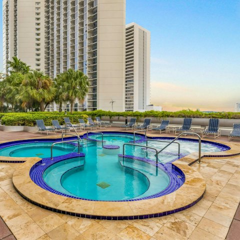 Feel refreshed after a blissful dip in the shared pool