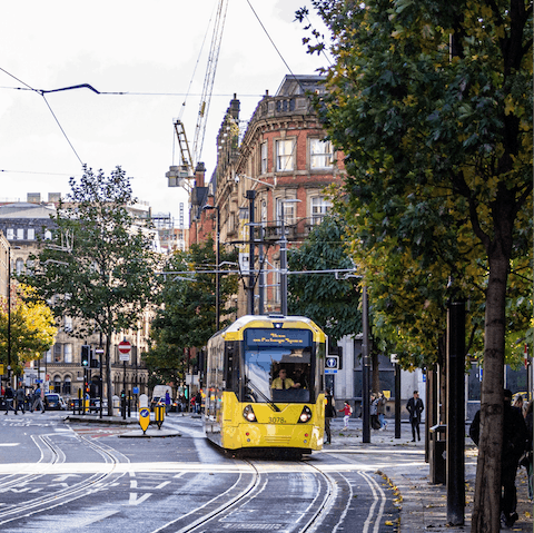 Stay in an apartment within walking distance of all of Manchester's central attractions