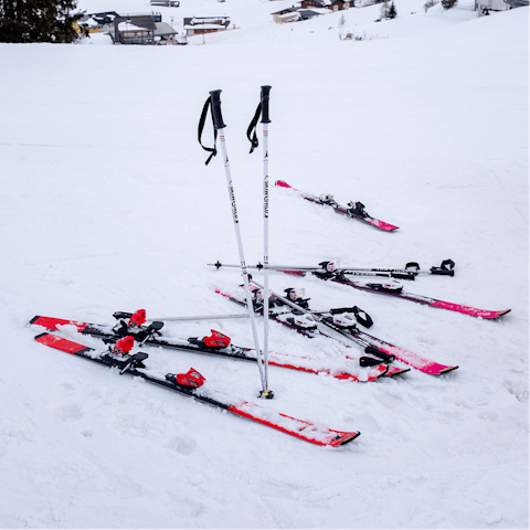 Grab your skis and hit the slopes – there are off-piste runs nearby or there's a lift a four-minute drive away
