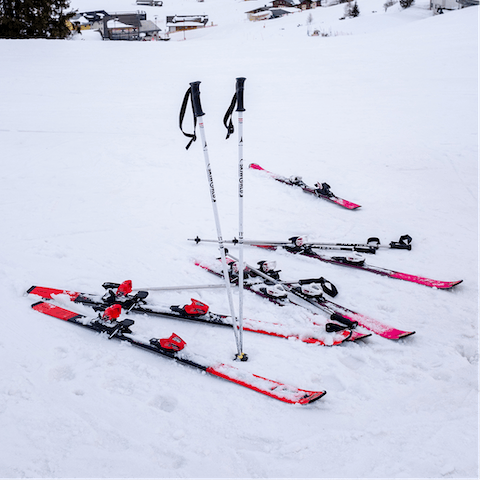 Grab your skis and hit the slopes – there are off-piste runs nearby or there's a lift a four-minute drive away