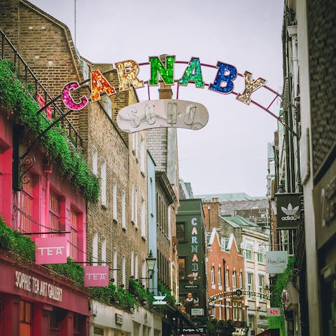 Explore vibrant Soho from this apartment in Golden Square