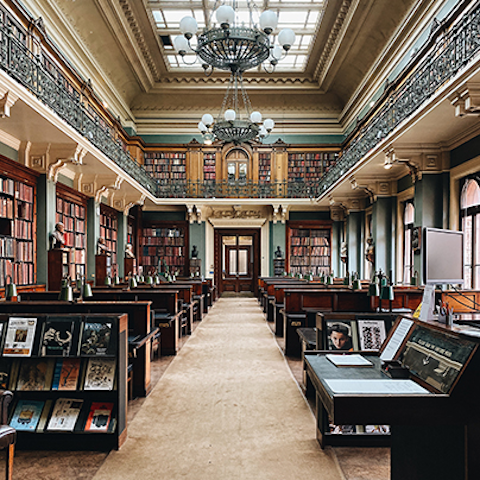 Explore the Victoria and Albert Museum, a short walk away