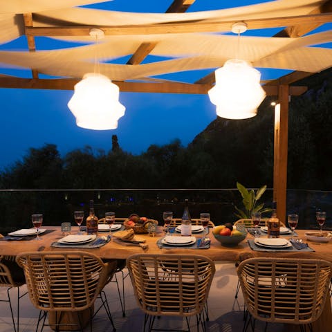 Gather together for alfresco meals inspired by fresh local produce