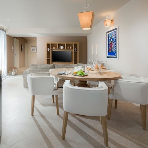 Enjoy some Istrian wine at the dining table