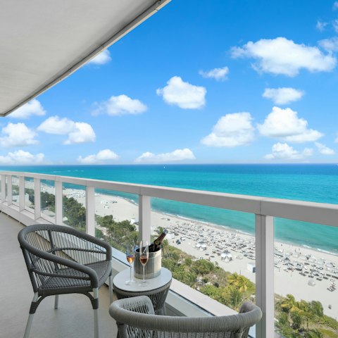 Enjoy incredible views while sipping drinks on the terrace