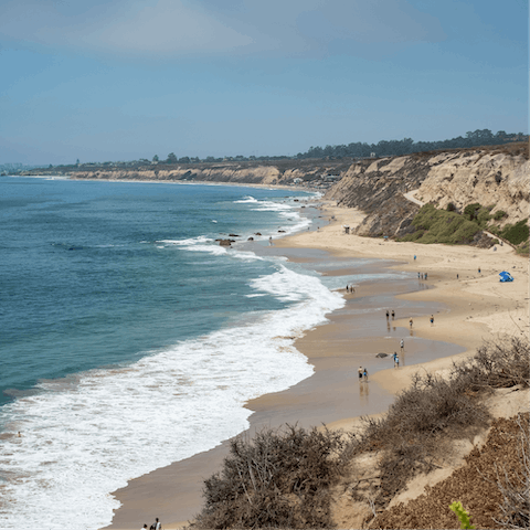 Drive twenty minutes to Newport Beach and spend the day by the ocean