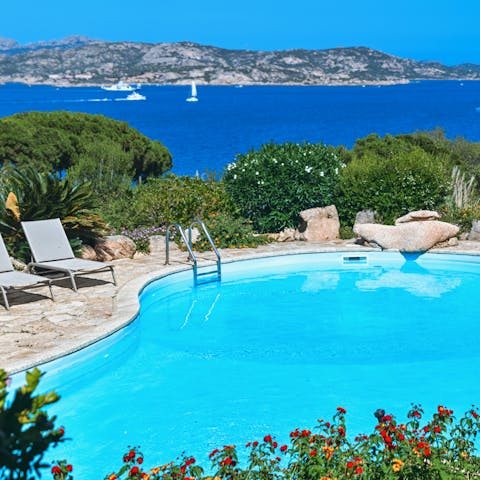 Cool off in the inviting private swimming pool