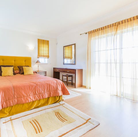 Wake up to the Portuguese sunhine streaming in