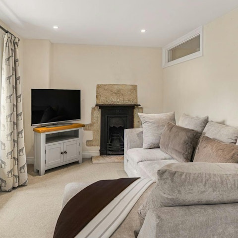 Curl up on the cosy sofa after a day exploring the countryside