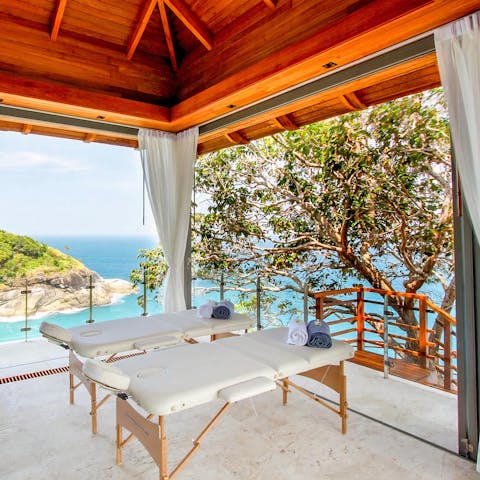 Relax and re-energise in the massage room