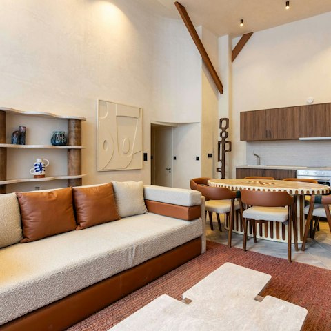Curl up with a book on the sofa to take a break from sightseeing