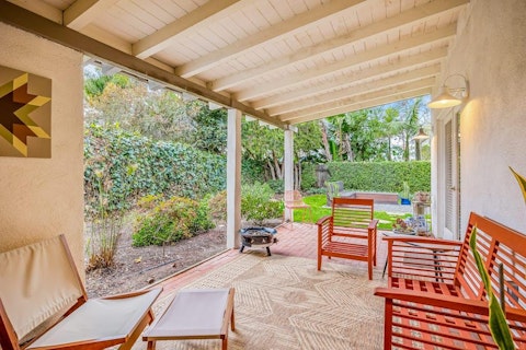 Head to the shaded patio for morning coffees and pre-dinner cocktails