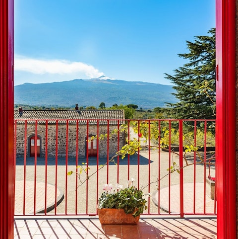 Take in the mountain vistas from your balcony