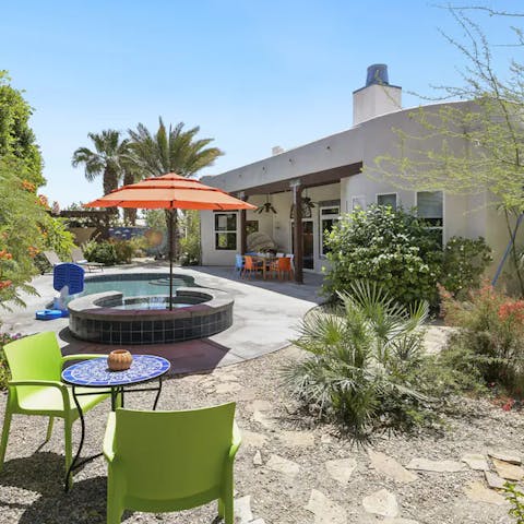 Immerse yourself in this desert oasis and spend slow afternoons by the pool