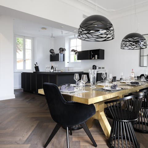 Treat the senses to a traditional  French dining experience