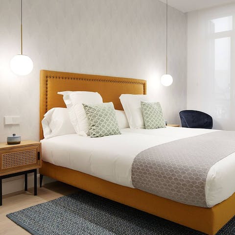 Snuggle under designer sheets