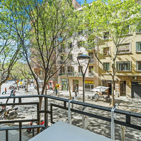Enjoy a glass of Catalan vermouth on your private balcony