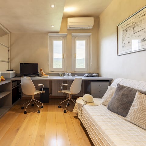 Keep up your productivity and get some remote work done in the dedicated study
